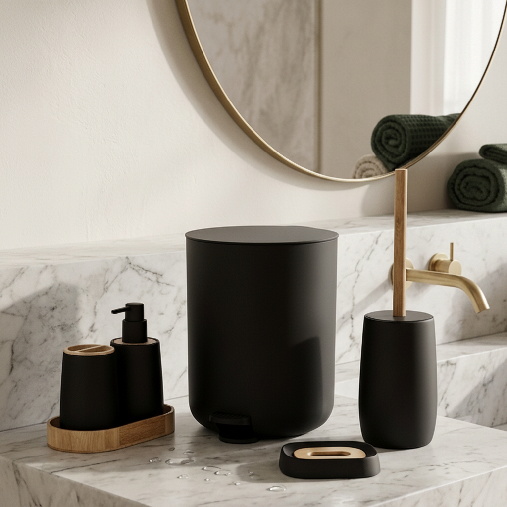 Elegant Bathroom Accessory Set of 5