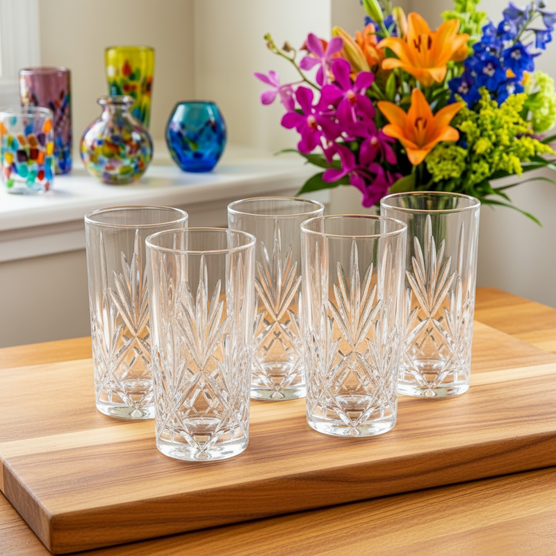 Prism Textured Glasses Set of 6