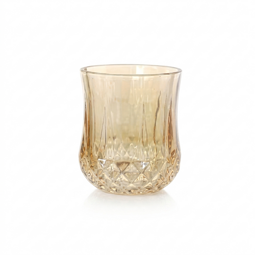 Elegant Amber Tinted Glasses Set of 6