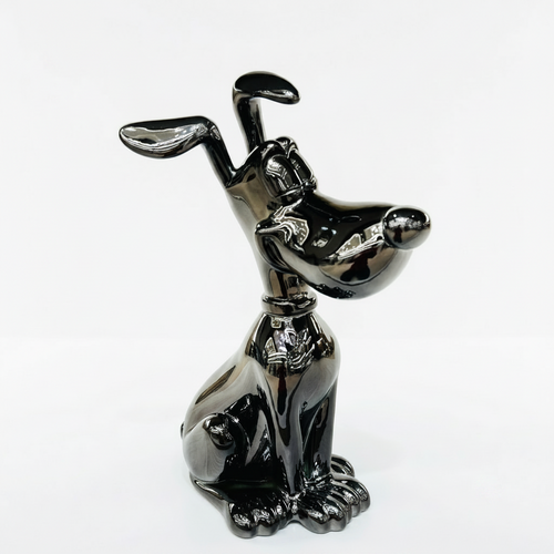 The Noir Playful Canine Sculpture