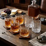 Crystal Cut Whiskey Glass Set of 6