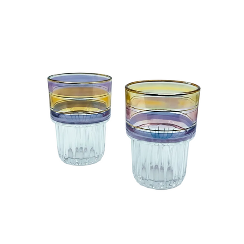 Gold Rimmed Luxury Glasses Set of 6
