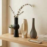 Modern Ceramic Vase Trio