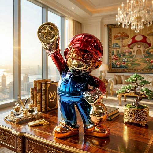 Mario Coin Collector Luxury Figurine