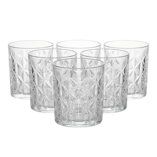 Stellar Cut Whiskey Glasses Set of 6