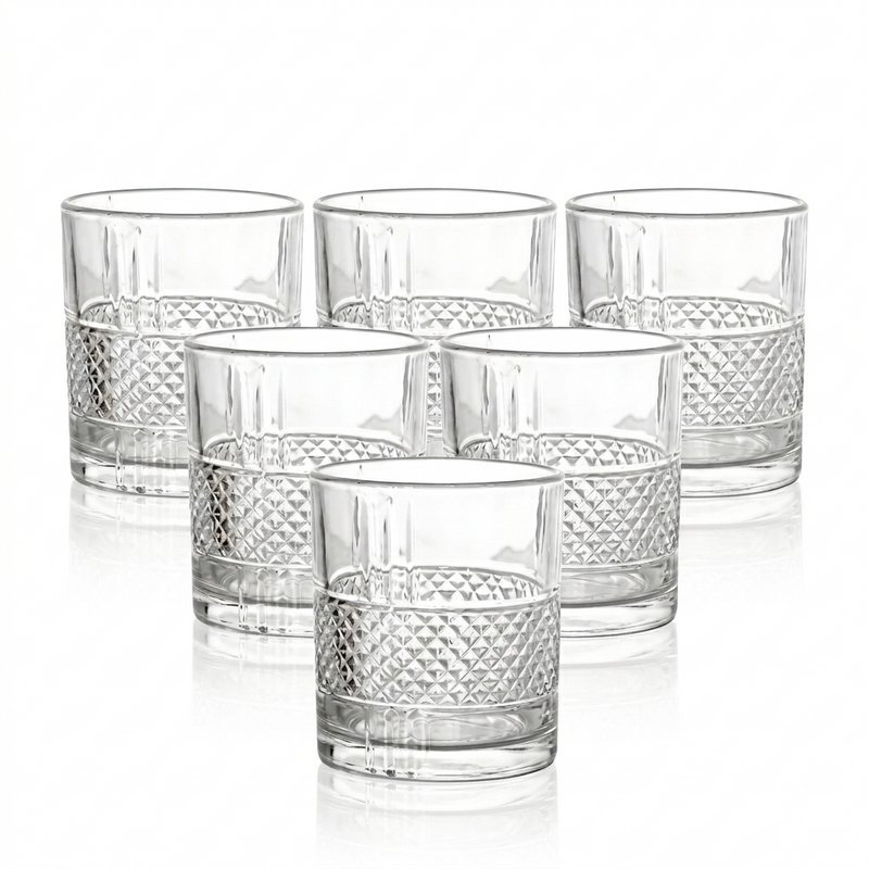 Meridian Band Glasses Set of 6
