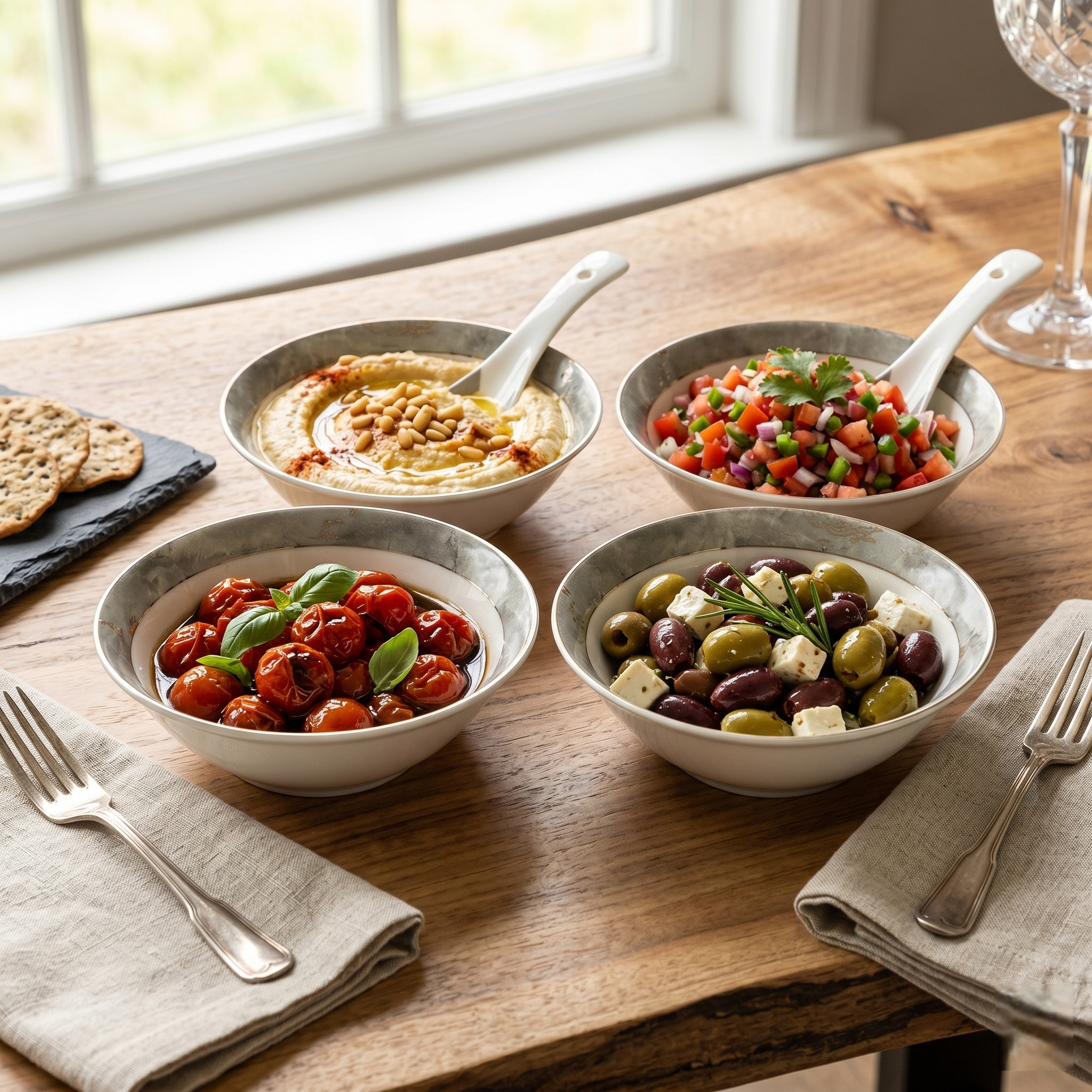 Pearl Marble Opulence 12pc Bowl Set