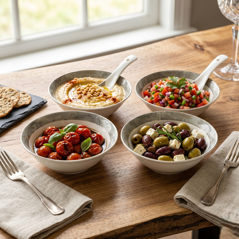Pearl Marble Opulence 12pc Bowl Set