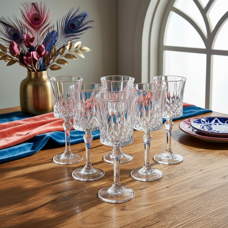 Royal Cut Wine Glasses Set of 6