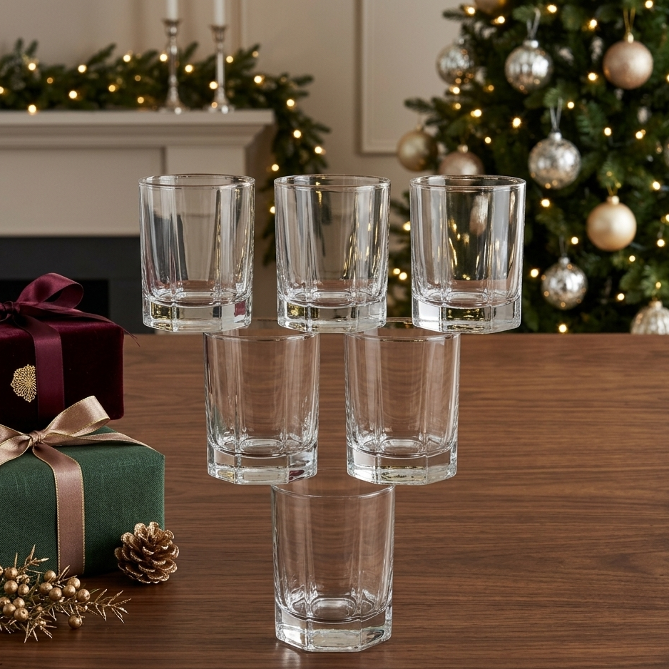 Elegant Banquet Glassware Set of 6