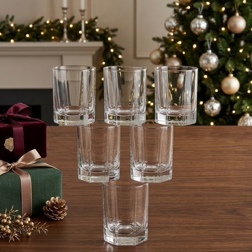 Elegant Banquet Glassware Set of 6