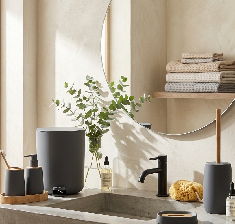 Elegant Bathroom Accessory Set of 5