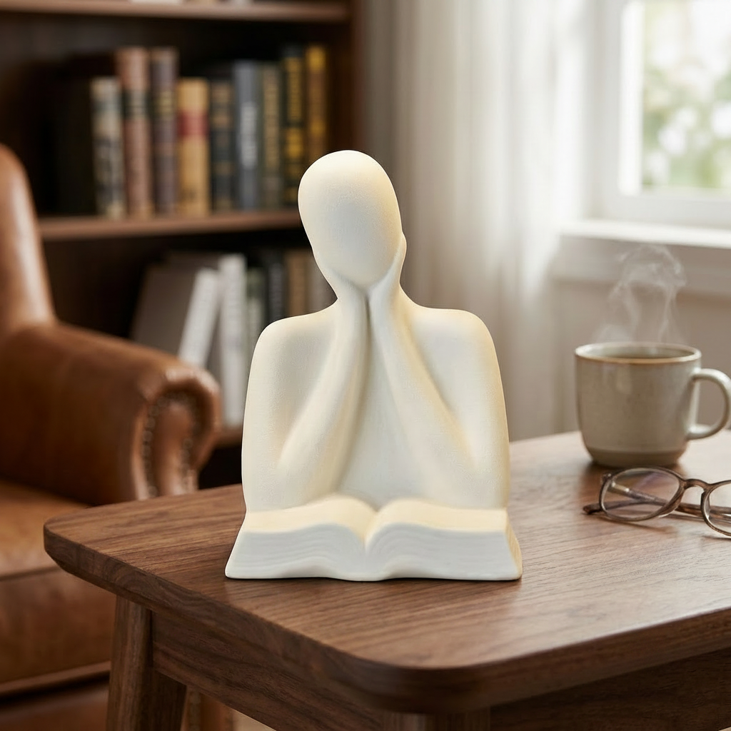 Minimalist Thinker Statue Showpiece