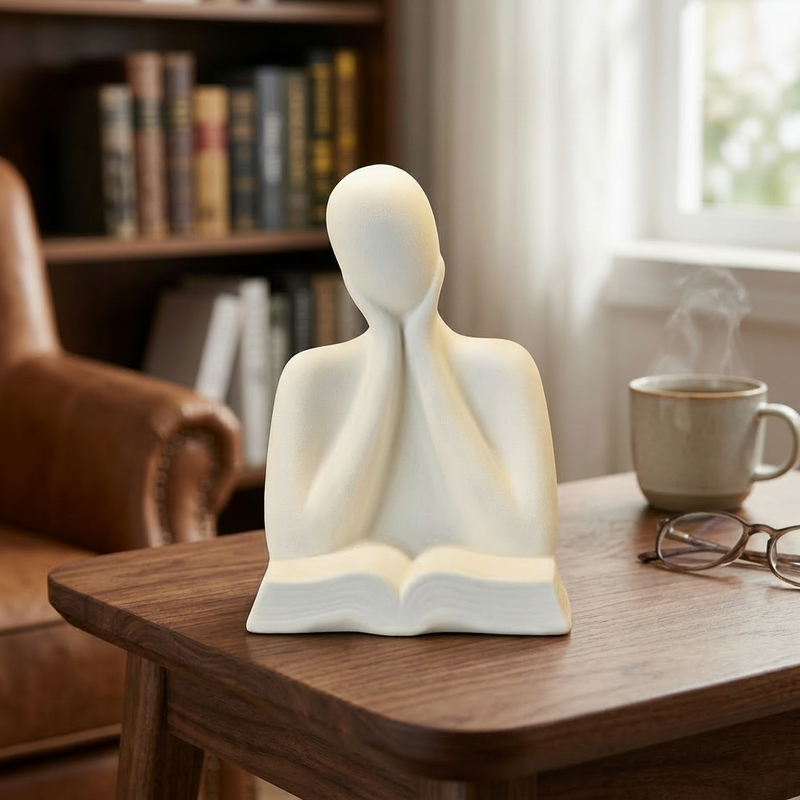 Minimalist Thinker Statue Showpiece