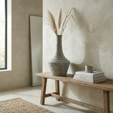 Rustic Textured Gray Vase