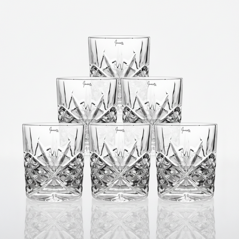 Geometric Starburst Glasses Set of 6