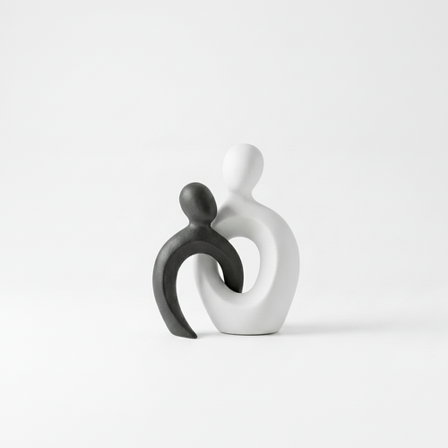 Abstract Interlocking Figures Sculpture