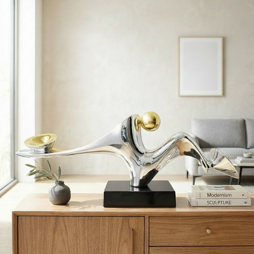 Modern Abstract Metal Sculpture