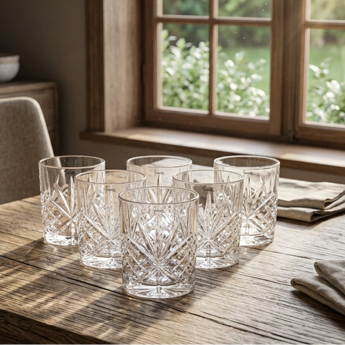 Geometric Starburst Glasses Set of 6