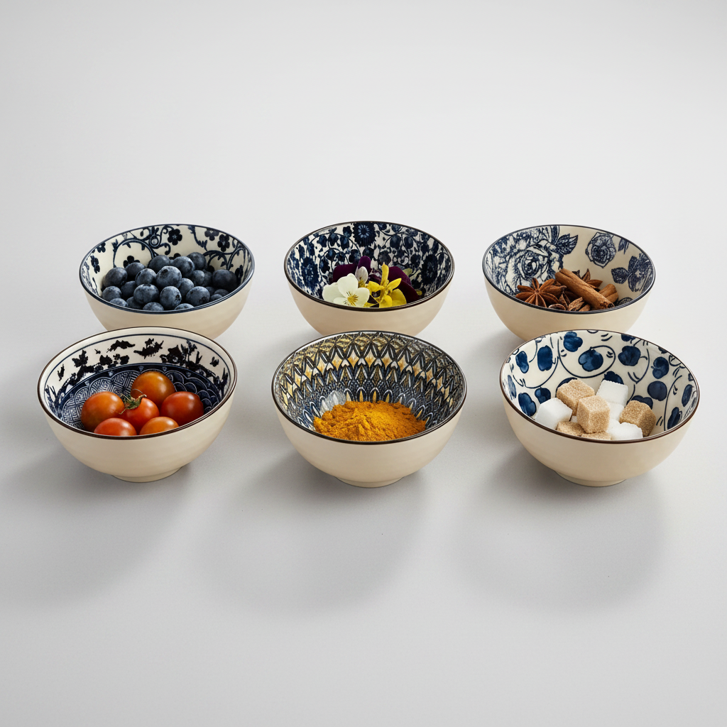 Elegant Style Serenity Set of 6 Bowls