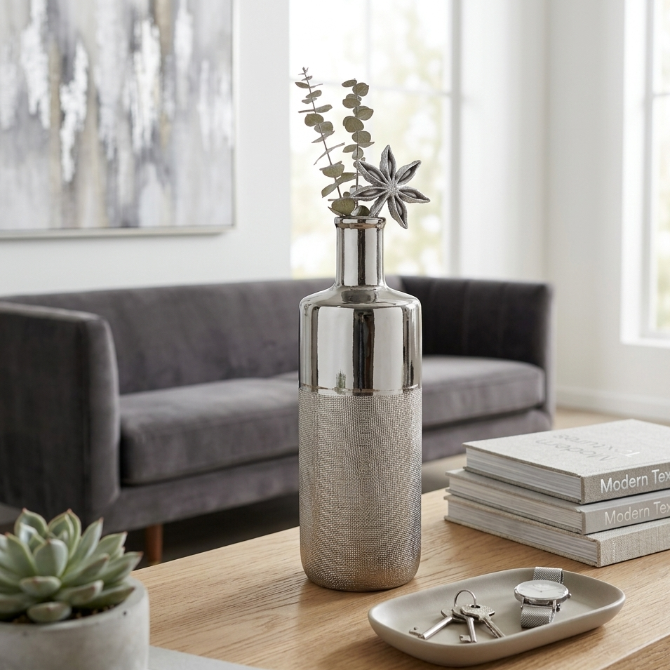 Elegant Silver Vase