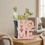 Abstract Couple HOME Figurine