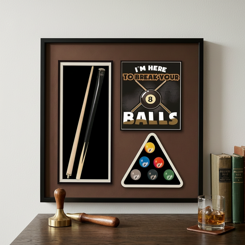 Elegant Eight Ball 3D Wall Art Decor