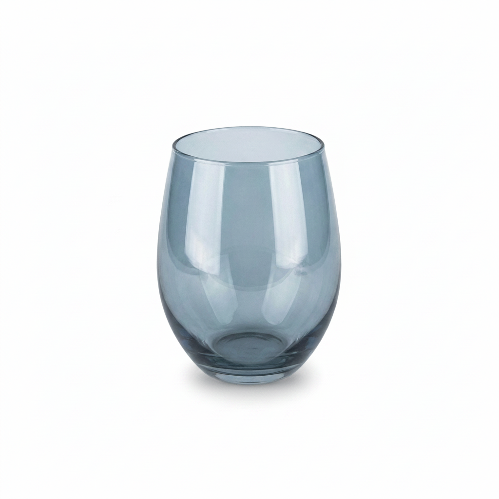 Elegant Smokey Grey Tinted Glasses Set of 6
