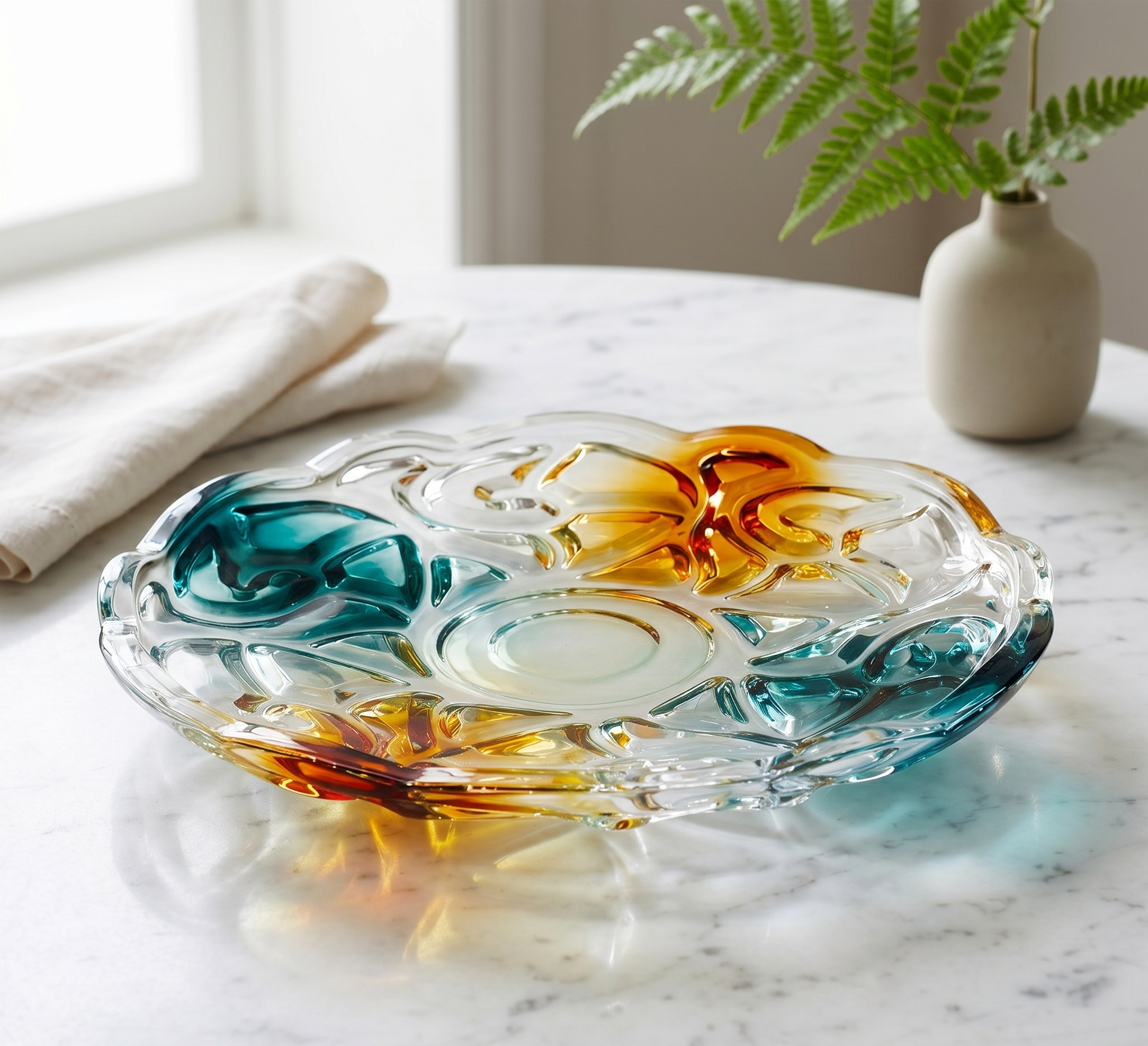 Royal Sophisticated Glass Bowl