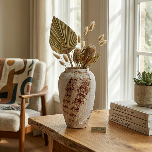 Modern Sandstone Textured Vase