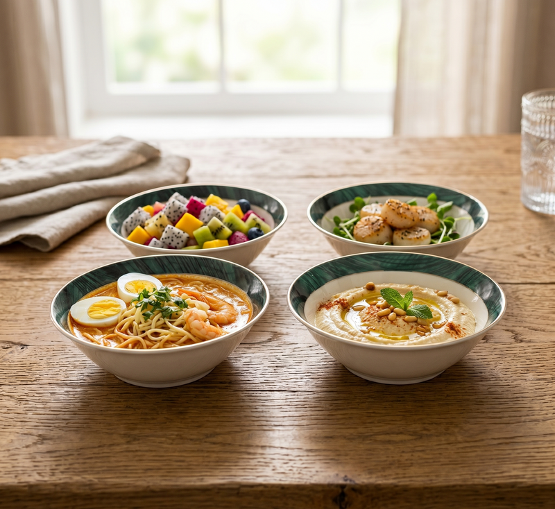 Pearl Emerald Dream 12pc Bowl Set