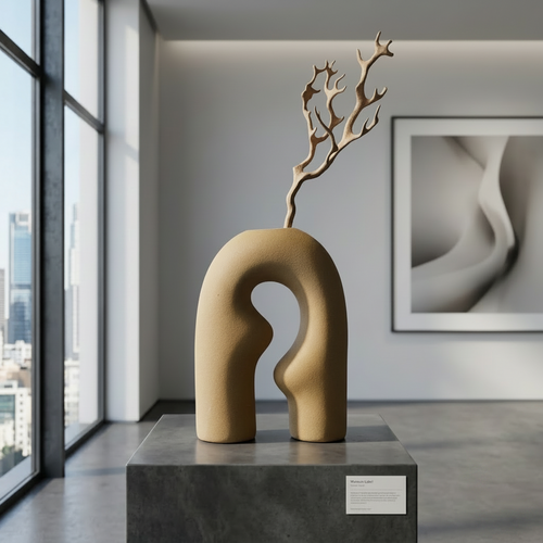Petra Sculptural Ceramic Vase