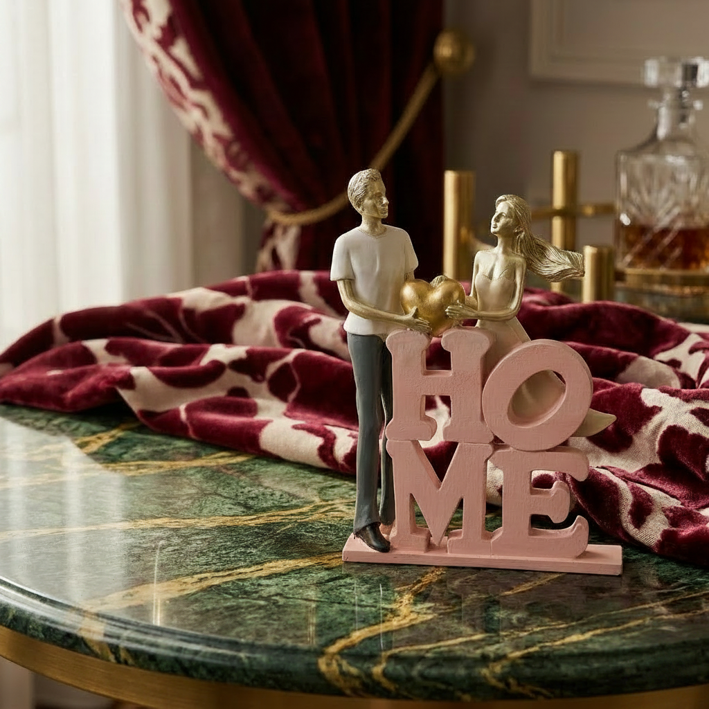 Abstract Couple HOME Figurine