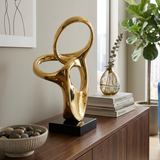 Luxury Gold Abstract Art Sculpture