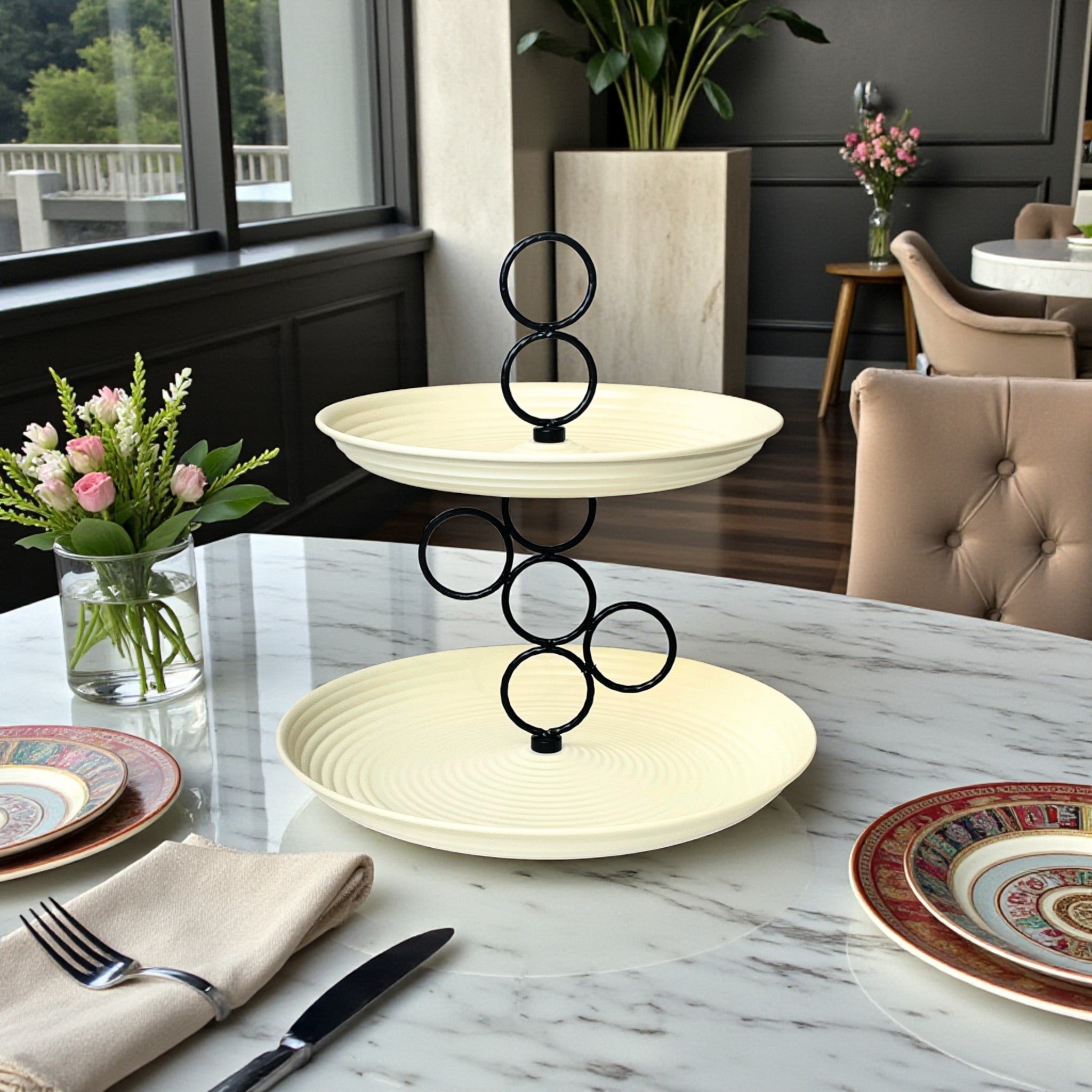 Timeless Luxe Multi-Tier Decorative Stand