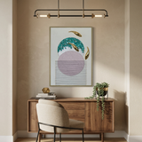 Golden Koi Serenity 3D Mixed-Media Wall Art