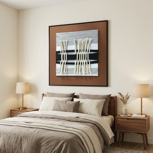 Woven Geometry 3D Fiber Art