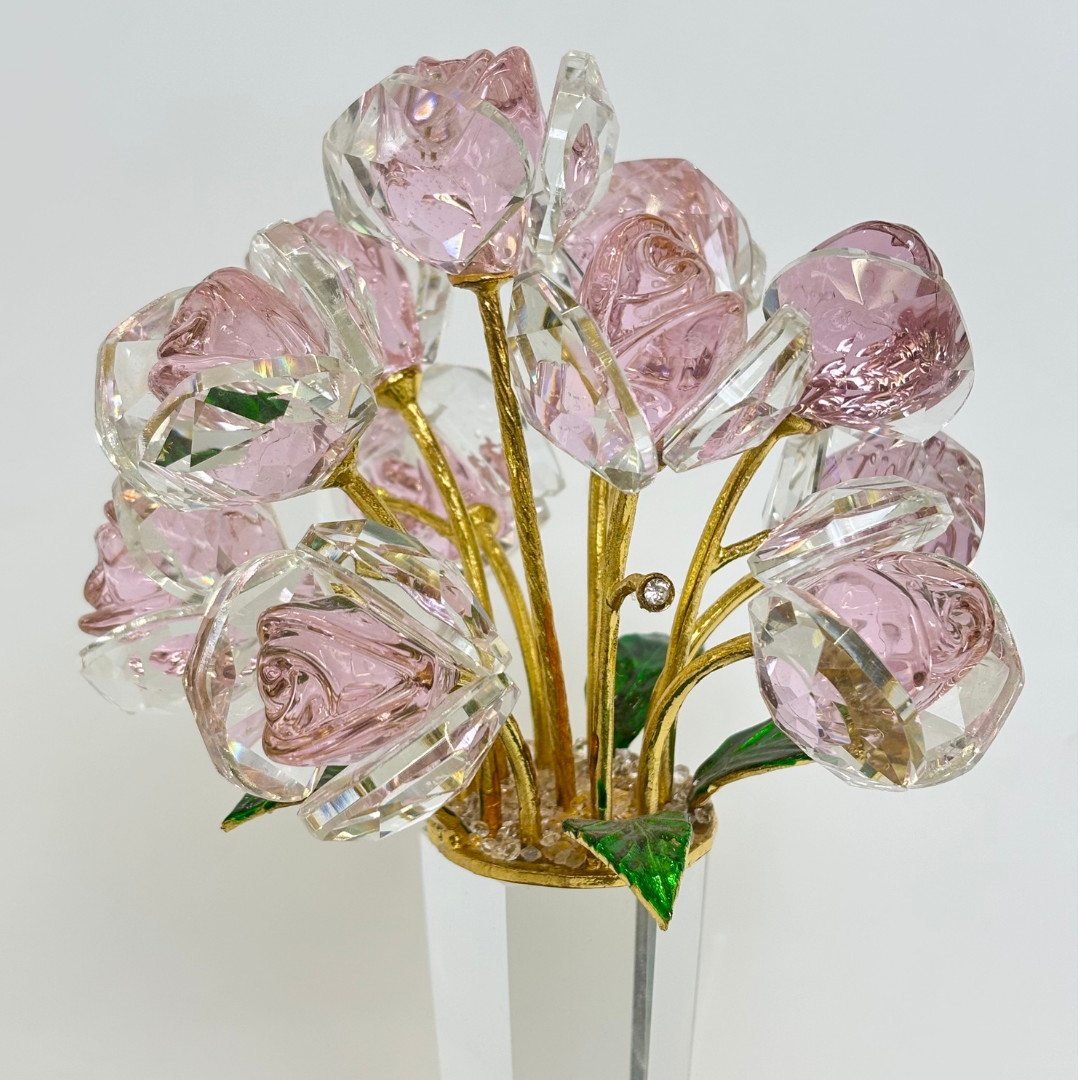 Crystal Flower Showpiece