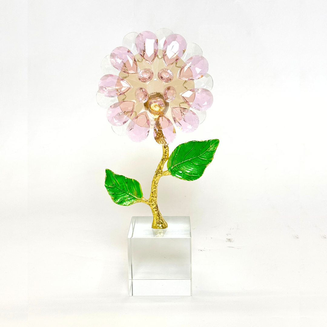 Florist Flower Crystal Showpiece