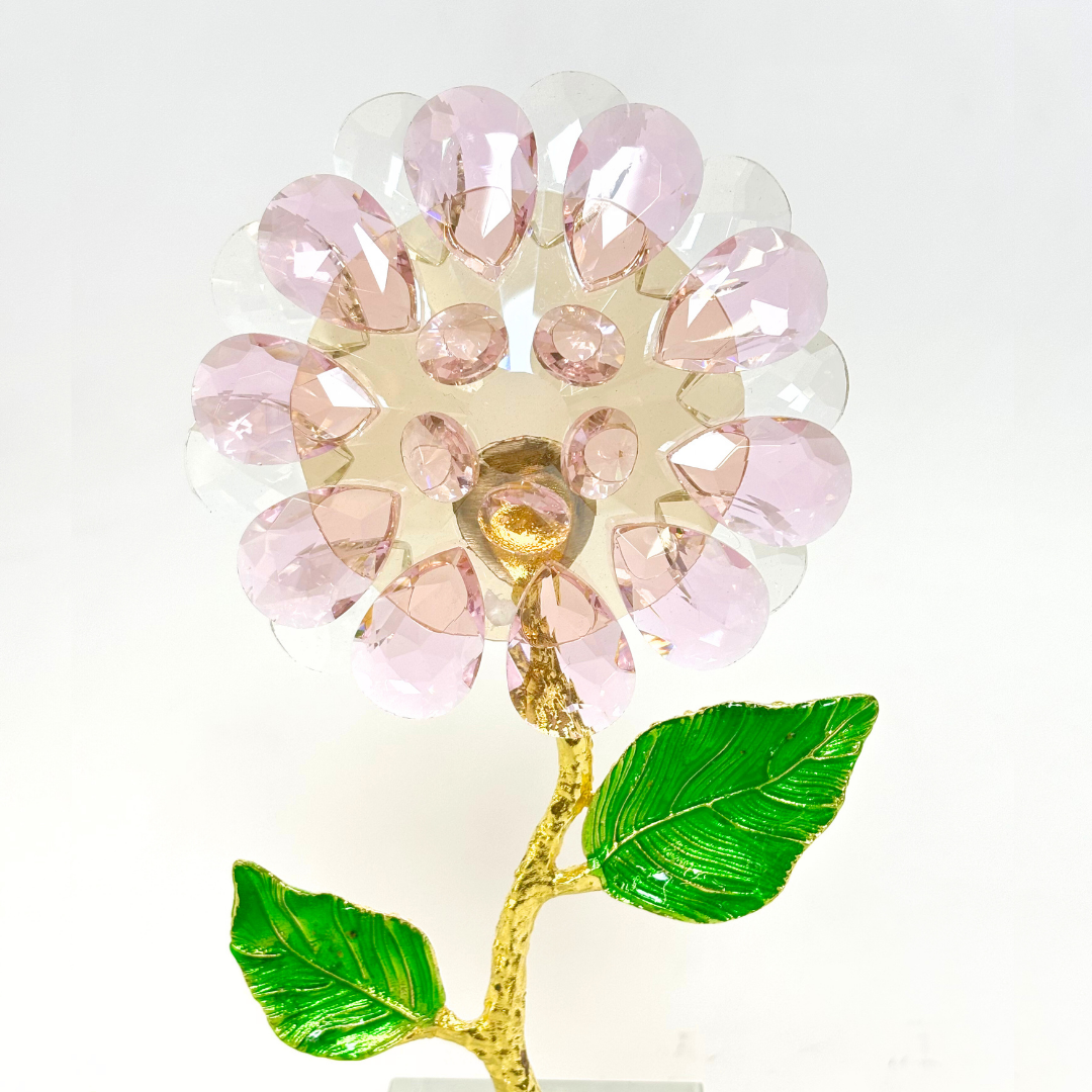 Florist Flower Crystal Showpiece