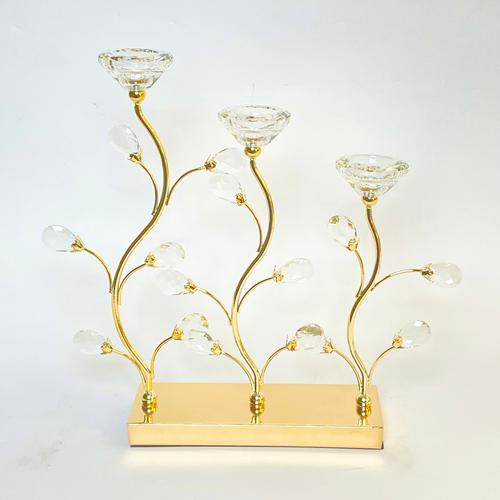Royal Glow Golden Candle Stand