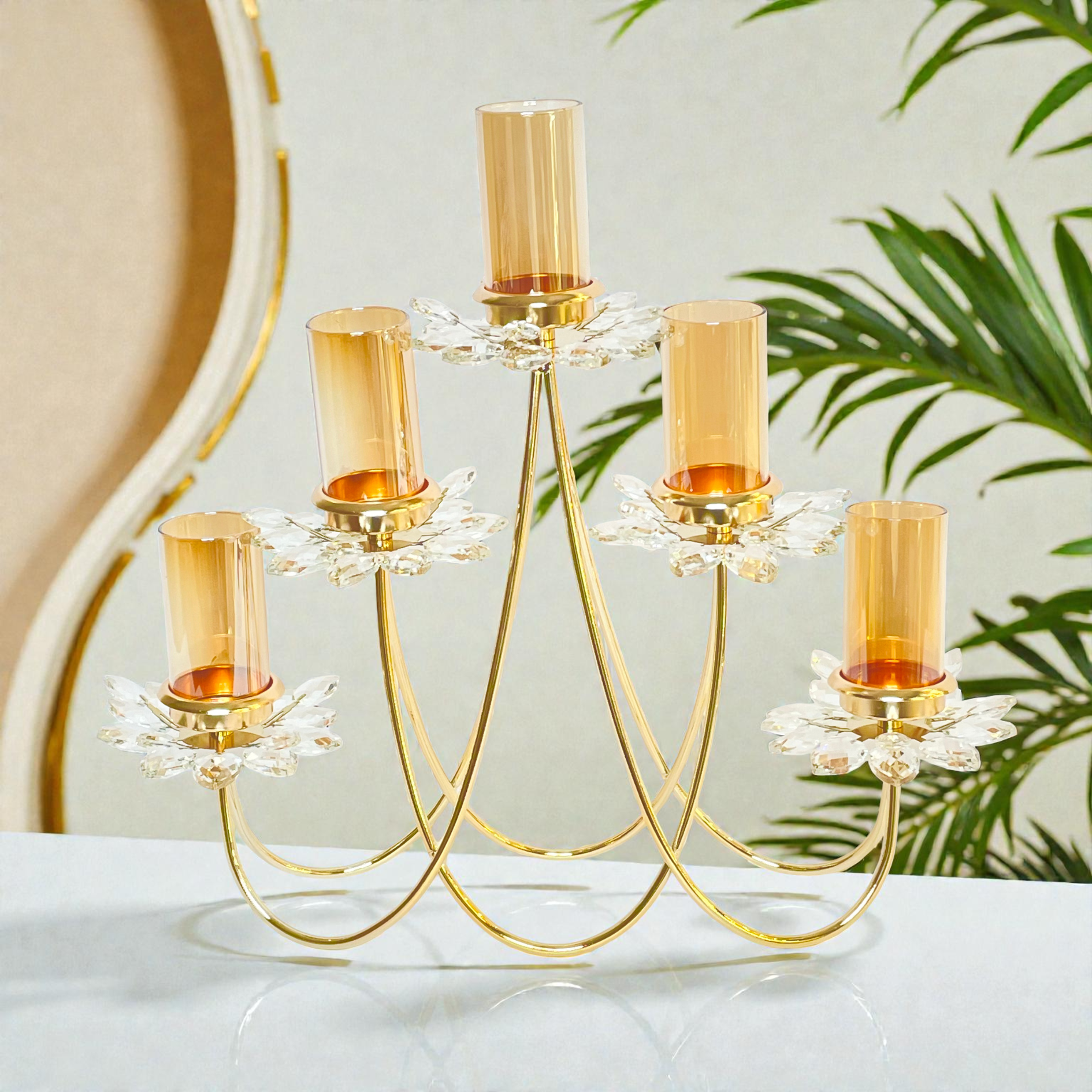 Majestic Elegance Five-Arm Candle Holder
