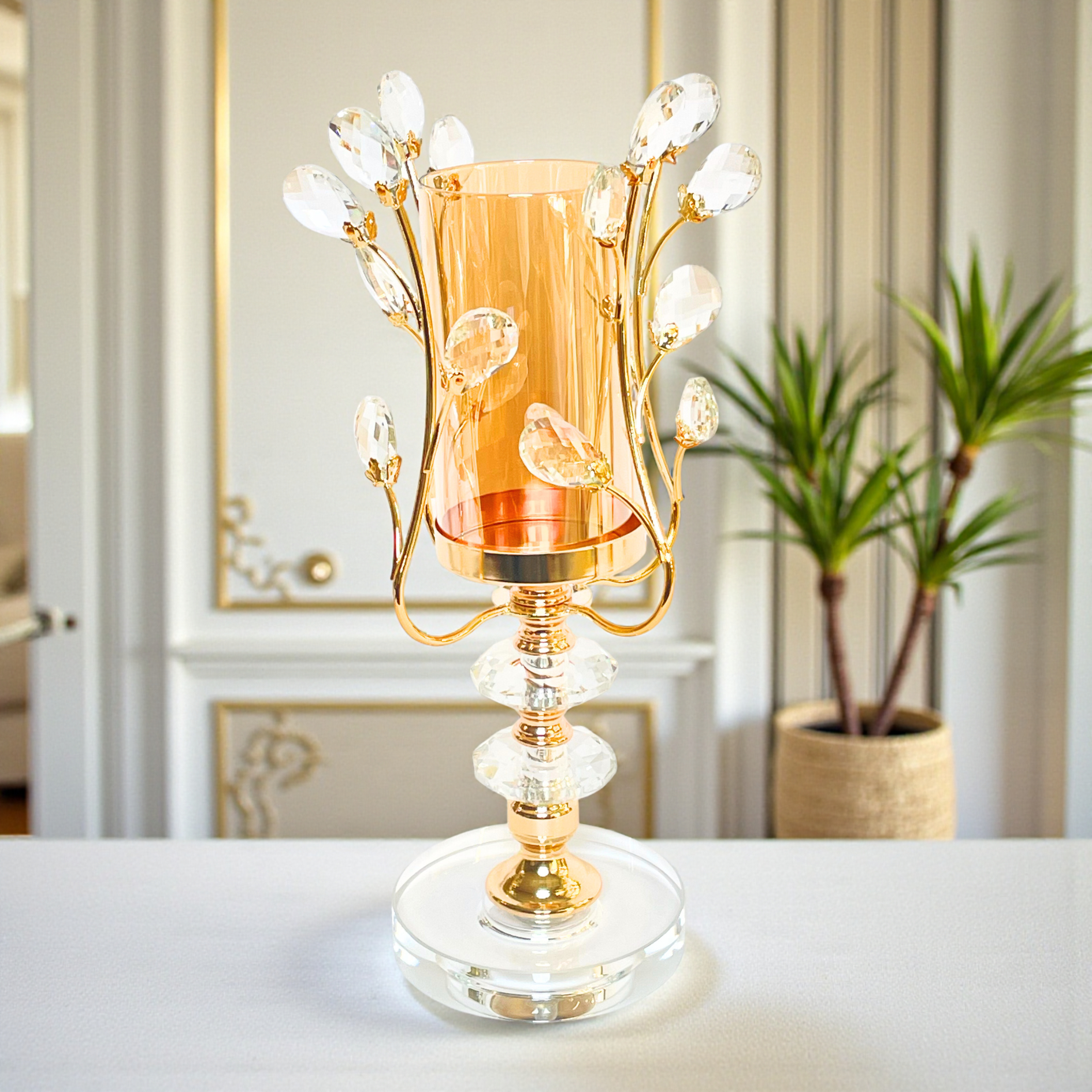 Elegance Crystal Candle Stand