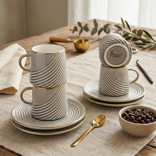 Modern Harmony 12pc Tea Set