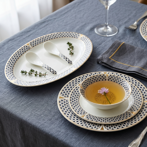 Midinght Mosaic 33pc Dinner Set