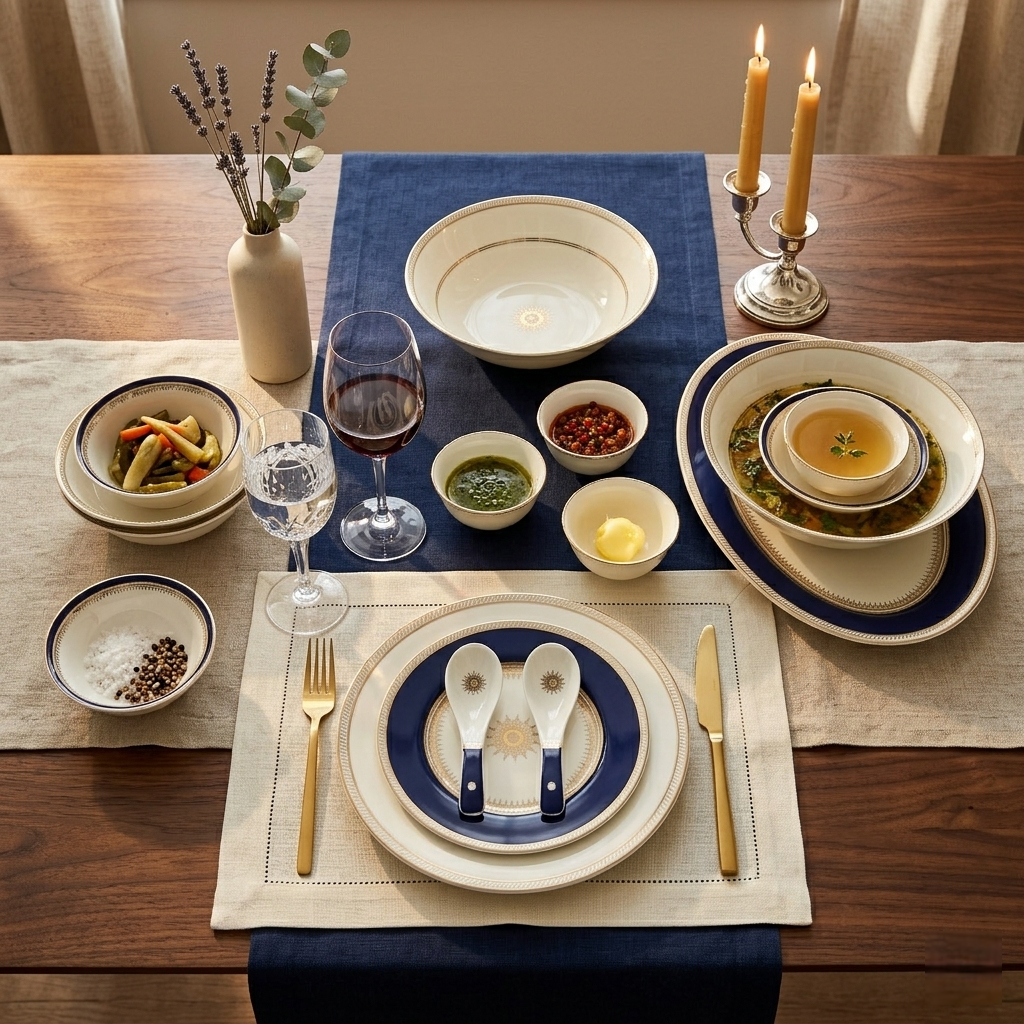 Imperial Blue 33pc Dinner Set