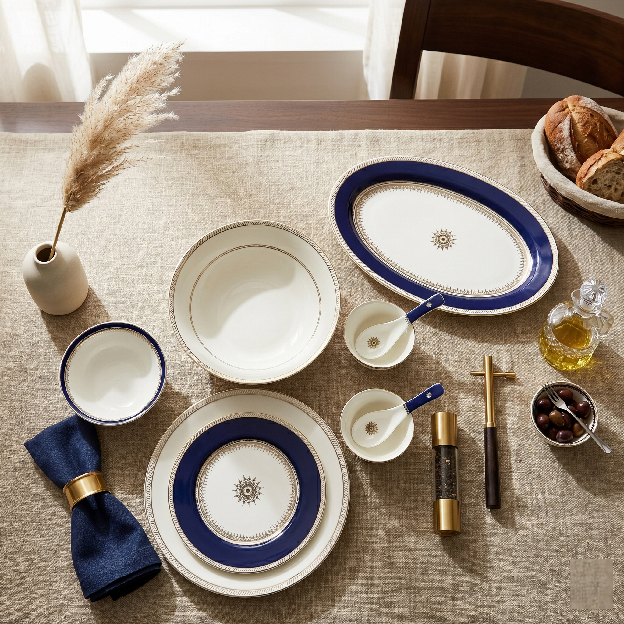 Imperial Blue 33pc Dinner Set