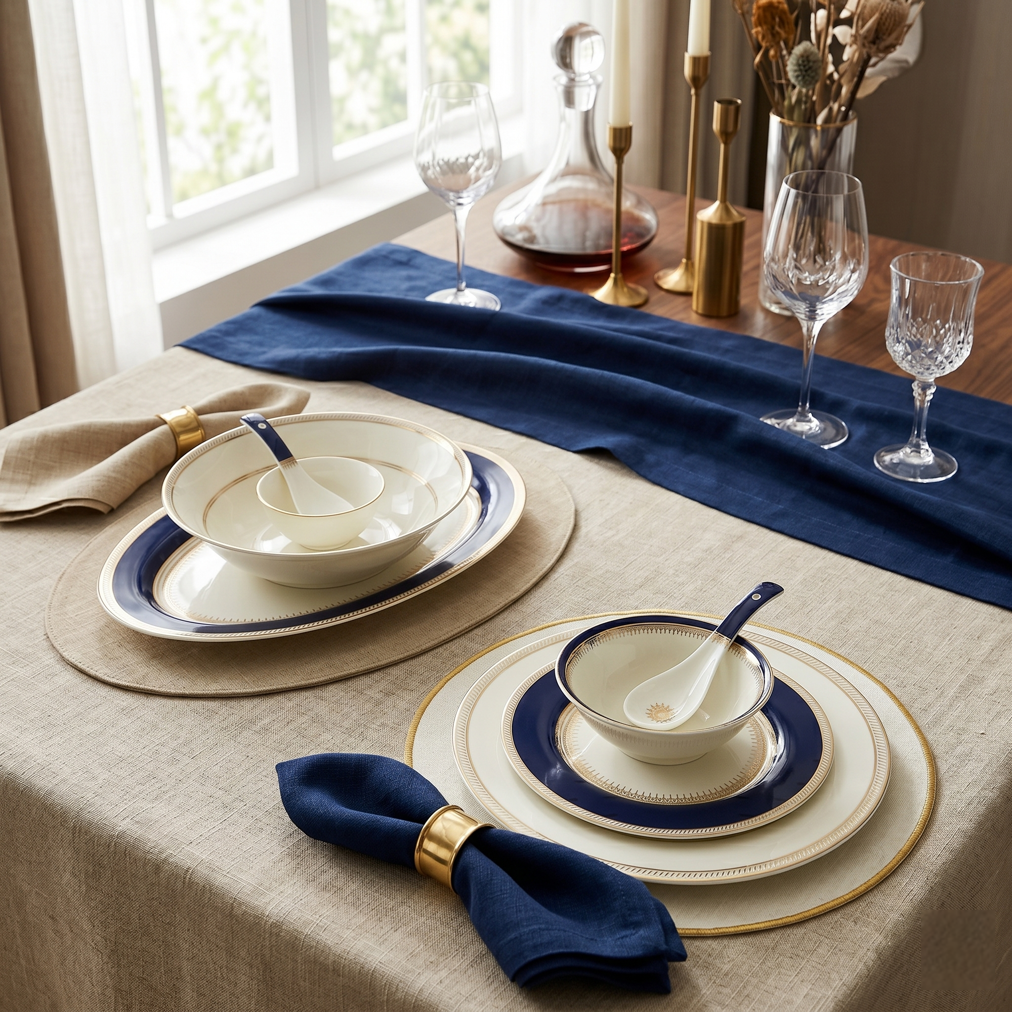 Imperial Blue 33pc Dinner Set