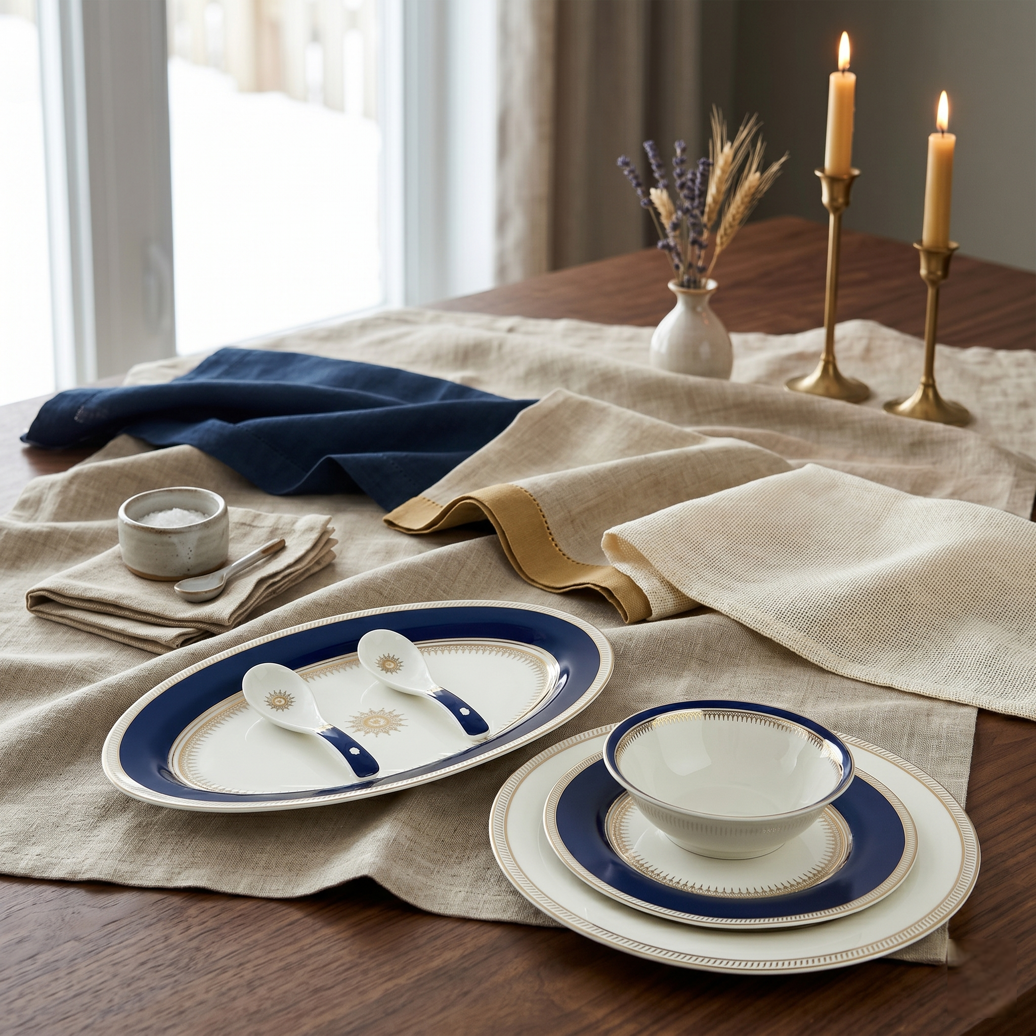 Imperial Blue 33pc Dinner Set
