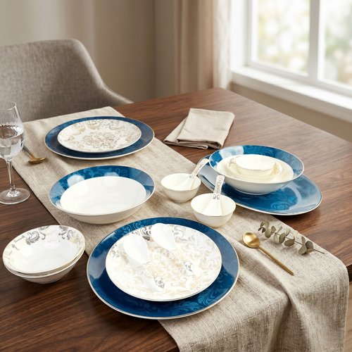 Blu Odyssey 33pc Dinner Set
